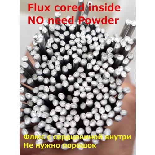 20pc-270pcs mm*50cm Low temperature aluminum flux cored welding wire No need aluminum powder Instead of WE53 copper aluminum rod