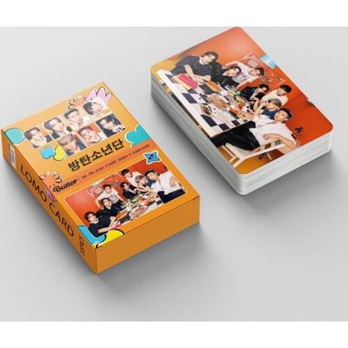 55PCS/SET Kpop Bangtan Boys Lomo Card Poster Album BUTTER FESTA 8TH Anniversary PERSONA Collection Cartoon Photocard Cards