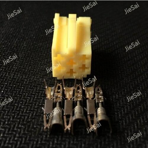 6 Pin 4A0972643 4A0 972 643 Auto Electric Connector For VW Fuel Injector Connector Female