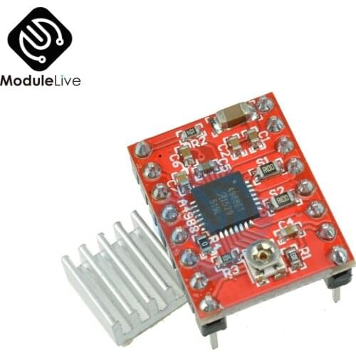 A4988 Motor Driver Module StepStick Stepper For Reprap Prus 3D Printer Intelligent Chopping Control with heatsink
