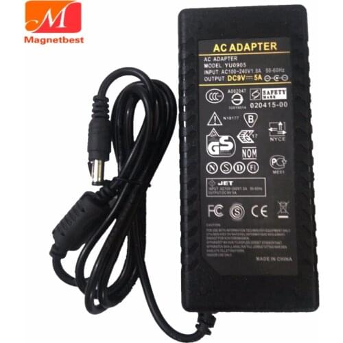 AC 100-240V TO DC 9V5A 45W Adapter Switching Power Supply charger 9V 5A POS machine credit card machine Switch Power Supply