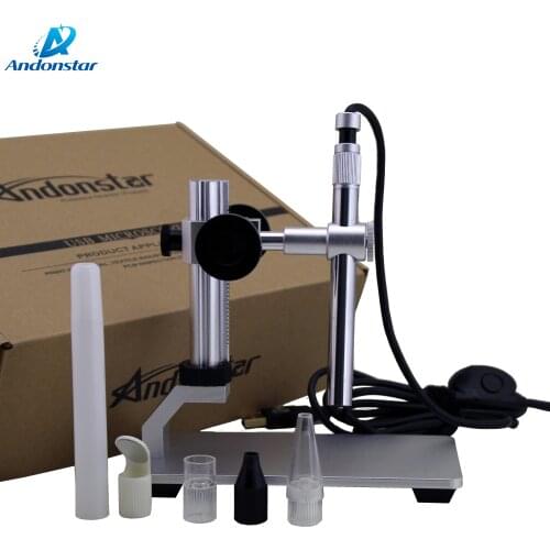 Andonstar 500X USB Digital Microscope V160 Endoscope 2MP Magnifier Camera Handheld Microscope with Software for Industrial Test