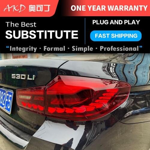 Car Goods Tail Light For BMW 5 series G30 G38 M5 525i 530i Type OLED Taillights Rear Lamp LED Signal Parking Lights