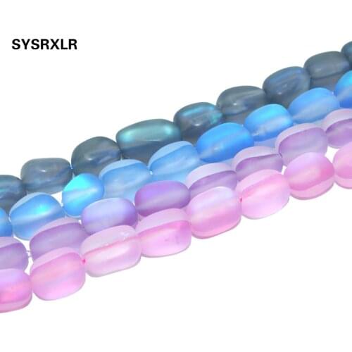 Free Shipping Irregular shape Natural Stone Matte Fiery Shining Glistening Crystal Loose Beads For Jewelry Making DIY Bracelet