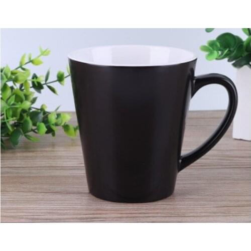 400ml black ceramic mug, color changing mug, picture printing is available