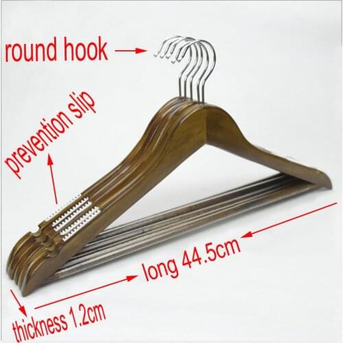 Wood Coat hanger long 44.5cm thickness 1.2cm