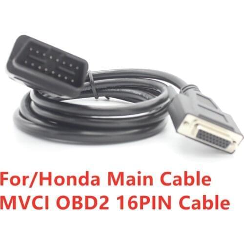 A Diagnostic tools car cables OBDII 16-pin J1962m Male to DB26 cable obd2 16pin MVCI scanner tool connector for Honda test cable