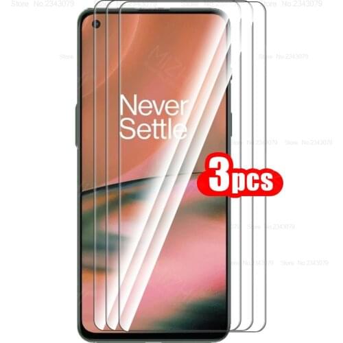 For OnePlus Nord2 5G case 3pcs tempered glass for OnePlus Nord 2 Nord2 5G protective glass phone cover safety glass films