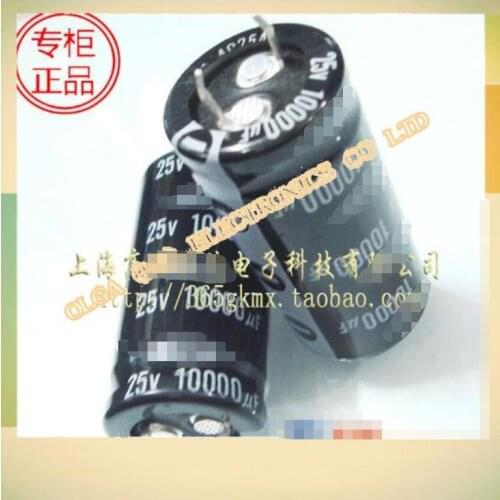 Motherboard quality electrolytic capacitors 10000 uf / 25 v 22 22 * 45 mm hard feet 6.5 x45mm upright