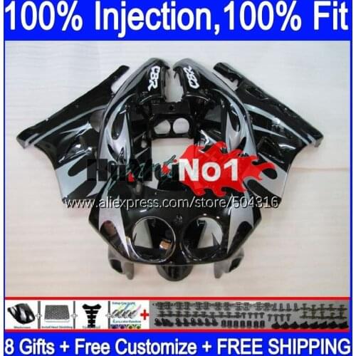 Injection Body For HONDA CBR 250 RR CBR250RR new silvery MC19 88 89 134MC.85 CBR 250RR 250R CBR250 RR 1988 1989 OEM Fairing Kit