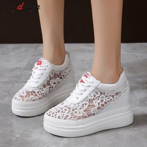 Women sneakers women shoes platform sneakers casual shoes women 2021 wedges platform shoes for women autumn mesh breathable