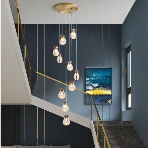 Modern Apartment Fubag Copper Chandelier Villa Entrance Bedroom Kitchen Living Room Bar Clothing Store Indoor Chandelier Gold