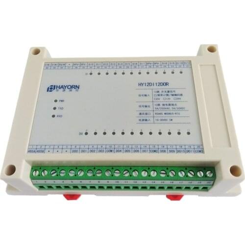 Switching input relay output module 12 way input 12 way output PNPNPN polarity setting RS485