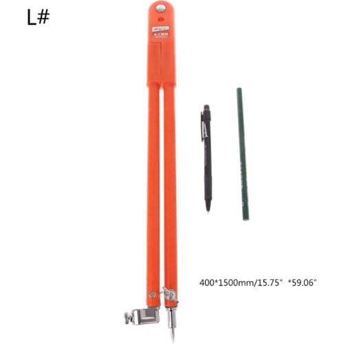 Carpenter Precision Pencil Compasses Large Diameter Adjustable Dividers Edge Marking Scribing Compass