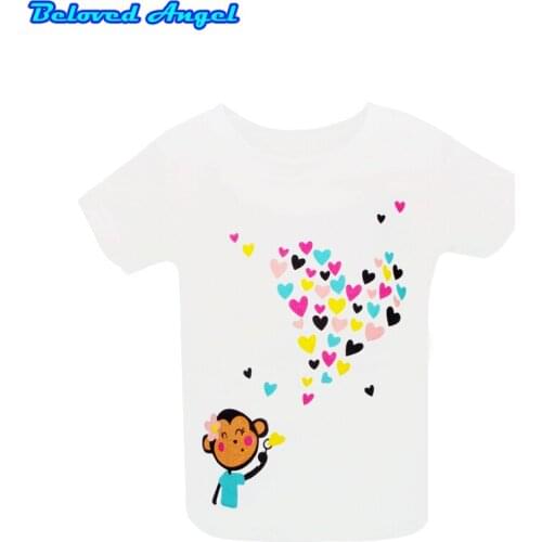 2019 Summer Boys Shirts Cotton Children T-shirts Colored Tops for Girls Short Sleeve Kids Blouse Toddler Tees Baby Clothing 1-6T