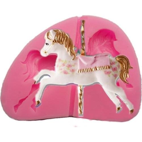 Silicone Horse Fondant Chocolate Mold Mould Cake Decoration Baking Tool DIY Gift