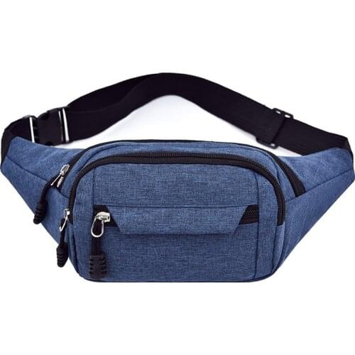 New Sports Multifunctional Waterproof Pockets Men Women Large-Capacity Wallets Oxford Mobile Phone Messenger Chest Waist Bag