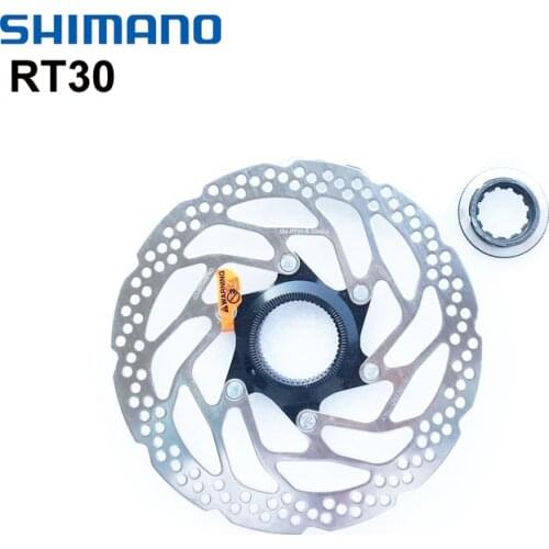 Shimano SM-RT30 Disc Brake Rotor CenterLock Mountain Bike MTB 180mm / 160mm Brake Rotors with RT30 Lock Ring Resin Pad Only