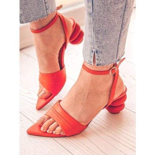 New High Heel Shoes Women Leather Designer Heel Women Pumps Spring Summer Fashion Wedding Shoes Women Footwear Size 36-40