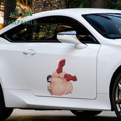 EARLFAMILY 43cm x 35.4cm for Takarada Rikka Render Anime Car Sticker Vinyl Car Wrap Decal Creativite Scratch-Proof Waterproof