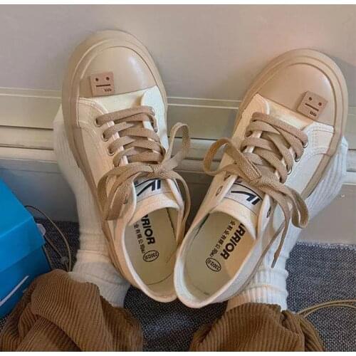Woman 2021 Summer New Fashion Solid Color Women Casual Sneakers Fashion Designer Platform Canvas Shoes