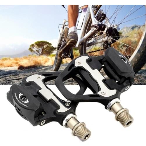 1 Set SPD System Self-locking Pedals Cassette Bearing Nylon Adjustable Tension System Clipless Pedals for Road Bike