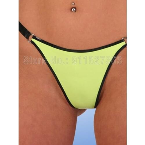 100% Handmade Latex Underwear Lingerie Womens Low Waist Briefs Panties Bikini Shorts