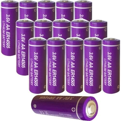 16PCS PKCELL ER14505 3.6V 2400mah aa battery lithium primary batteries
