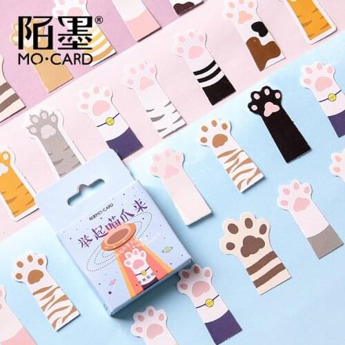 45 Pcs/Set Lovely Cat Claw Adhesive Stickers DIY Cartoon Diary Sticker Scrapbook Kawaii Stationery