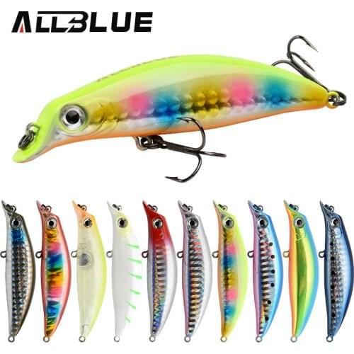 ALLBLUE CAPTOR 75S Fishing Lure 75mm 8g Sinking Wobbler Long Casting Minnow Depth 0.8-1.2m Bass Pike Artificial Bait Tackle