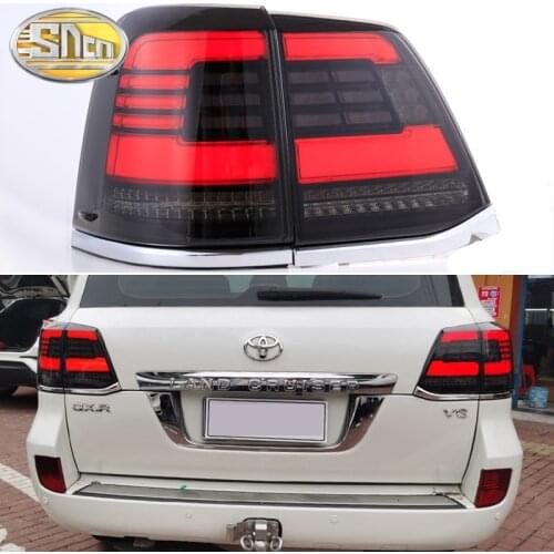 Car LED Taillight Tail Light For Toyota Land Cruiser 200 2008 - 2015 Rear Running Light + Brake + Reverse + Dynamic Turn Signal