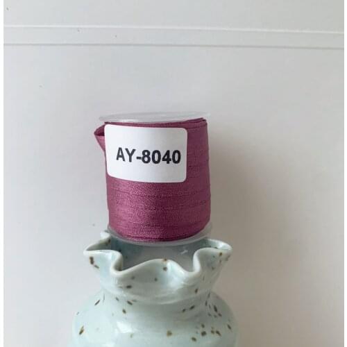 AY-8040 A Roll Wholesale 2mm-36mm 100% Pure Silk Embroidery Ribbons Handcraft Supply Double Faced Thin Taffeta Silk Ribbon