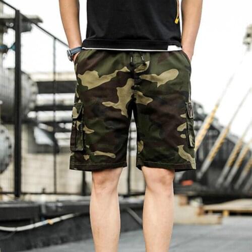 Pants Plus Size 6XL 7XL 8XL 9XL Summer Men Shorts Multi-Pocket Overalls Male Camouflage Pants Loose Knee-Length Pants HK363