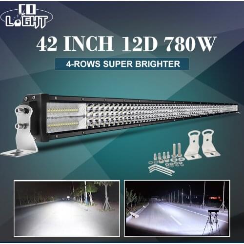 CO LIGHT 4-Rows 384W 564W 744W 888W 924W 4x4 Work Led Bar Offroad Combo Beam Led Light Bar for 4WD 4x4 Car Truck SUV ATV 12V 24V