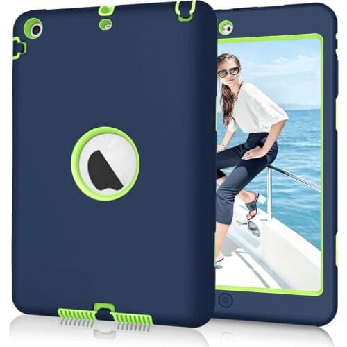 For iPad mini 1/2/3 Retina Kids Baby Safe Armor Shockproof Heavy Duty Silicone Hard Case Cover Screen Protector Film+Stylus Pen