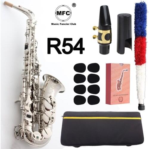 Brand New MFC Alto Saxophone Reference 54 Nickel Plated E-flat Alto Sax R54 With Case Mouthpiece Reeds Neck
