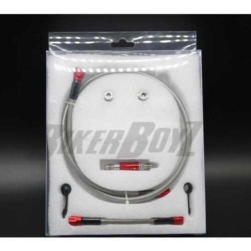 Motorcycle Hydraulic Brake Hose Line Length and color can be customized Steel Braided cable Dirt Bike Banjo pipe moto Oil Tube