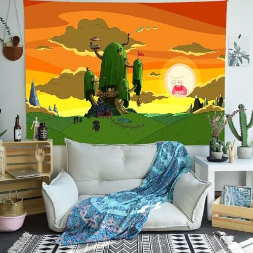Simsant Cartoon Movie Tapestry Children Boys Room Mural Art Wall Hanging Tapestries for Living Room Home Decor Banner