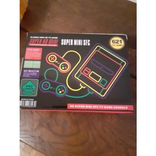 Retro Video Game Console with 621 Classic Games TV HD Compatible 8 Bit Handheld Game Player two Controller for Kids Gift