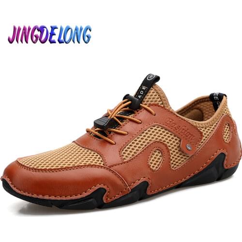 Fashion New Summer Mens Casual Shoes Mesh Breathable Mens Sneakers Outdoor Platform Shoes Lightweight Mens Moccasins Loafers