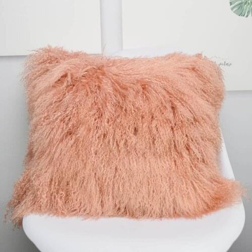 MS.Softex Mongolian lamb fur Pillow Cover 100pcs