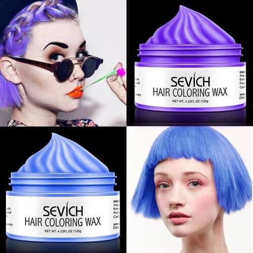 Disposable Hair Color Wax Styling DIY Men Women 120g Hair Coloring Mud Paste Dye Cream For Hair Coloring Styling Products TSLM2