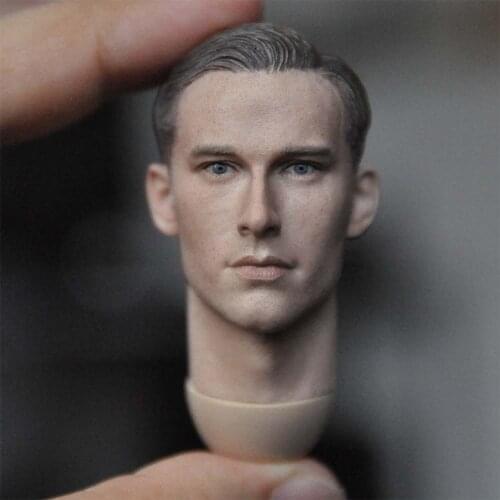 1/6 Scale Official Etiquette Male Soldier Aron Head Model for 12''Body