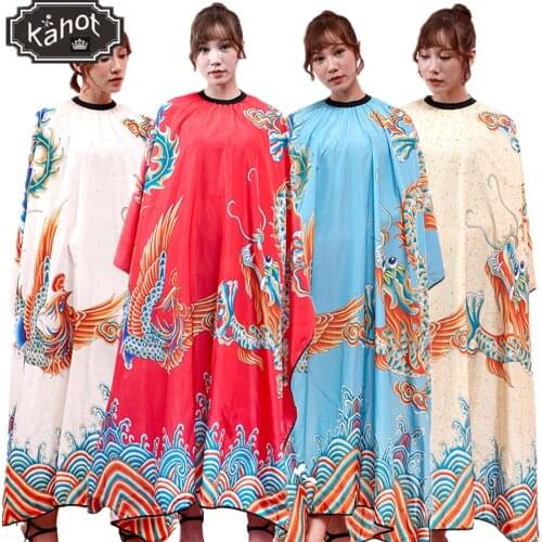 Net Red Hair Salon Special Haircut Cloth Retro Extended Version Waterproof Non-stick Hair Cutting Large Haircut Cloth Apron