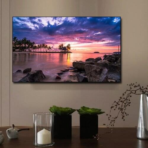 Landscape Posters And Prints Sky Sunset Beach Large Size Wall Art Pictures Canvas Painting For Living Room Bedroom Home Decor