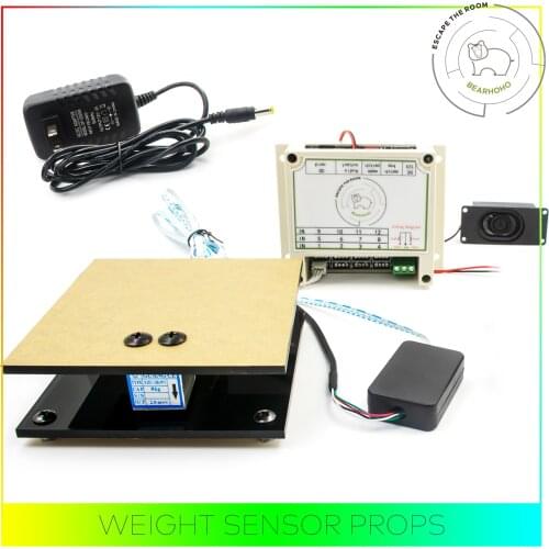 BearHoHo Escape Room Props Puzzles Scale Sensor Put The Right Weight on Scale Sensor to Open 12V E-Lock for Exit Game Adventurer
