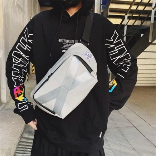 Men Waist Bag Unisex Belt Bags Pu Leather Chest Pack Large Capacity Street Hip Hop Packs Crossbody Bag Female Casual Waist Pack