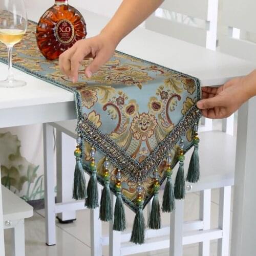 European Style Simple Table Runner New Blue Table Runner Restaurant Table Decor Table Runner For Party Christmas Cloth LD245