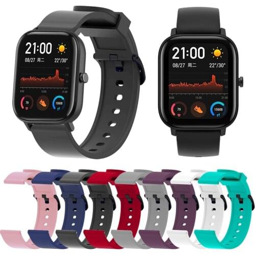 Bracelet for Xiaomi Amazfit Bip Band 20mm Silicone Soft sport wristband for Xiaomi Huami Amazfit Bip Younth Smartwatch strap