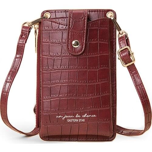 PU Luxury Handbags Womens Bags for Woman Crocodile Pattern card holder lady Crossbody Bag Purse Clutch Phone Wallet Shoulder Bag